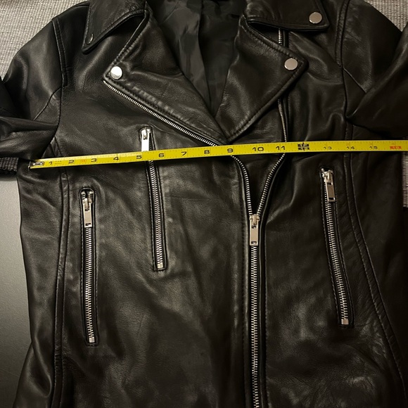 Zara Woman Real Leather Jacket sz M (runs small) - Picture 11 of 11